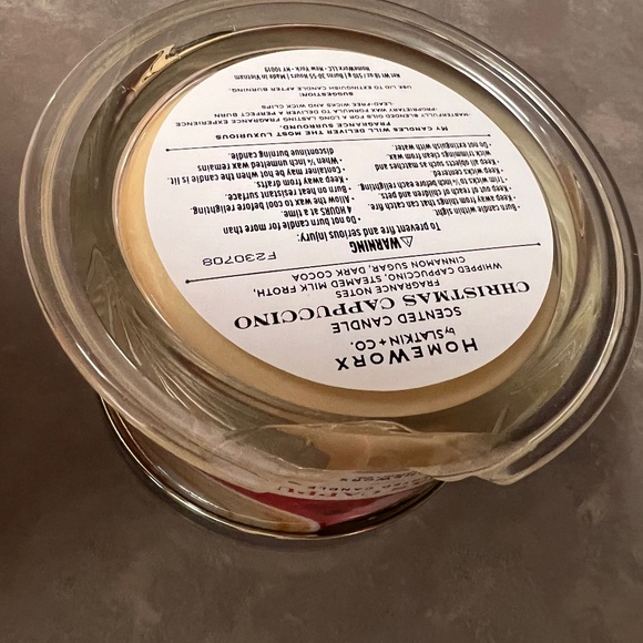 Homeworx Christmas Cappuccino Scented Candle - Picture 8 of 16